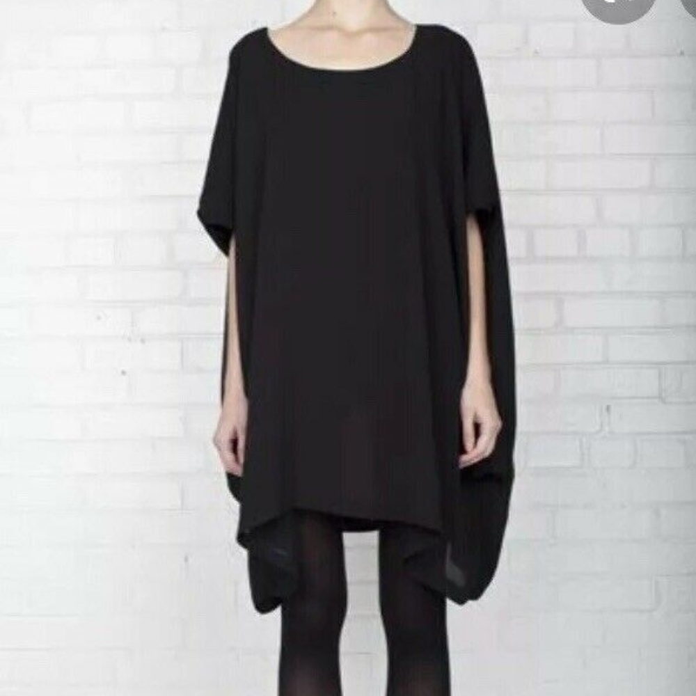 ACNE zohra Print Dress Silk Draped Asymmetric GUC